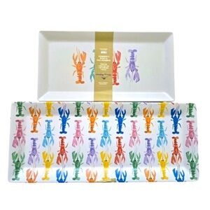 Tommy Bahama Melanine Shrimp/Appetizer Serving Trays Set of 2